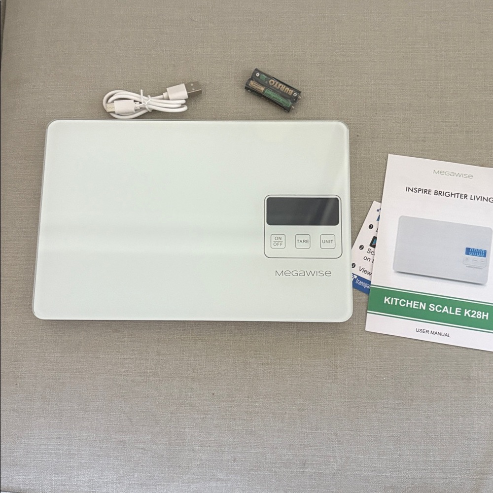 megawise Digital rechargeable dual power kitchen /postal scale K28H NIB